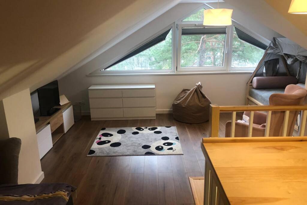 アウグストゥフDwupoziomowy Apartament Nad Jeziorem W Lesieアパートメント エクステリア 写真