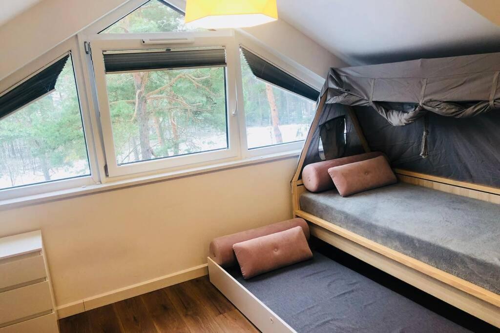 アウグストゥフDwupoziomowy Apartament Nad Jeziorem W Lesieアパートメント エクステリア 写真